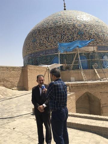 پیشرفت 50درصدی مرمت گنبد مسجد شیخ لطف الله اصفهان