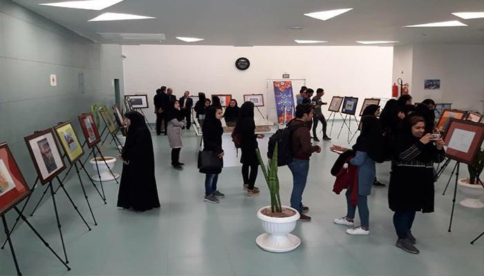 نمایشگاه ملی دانشجویی کاریکاتور با موضوع کتاب در دانشگاه سمنان برپا شد